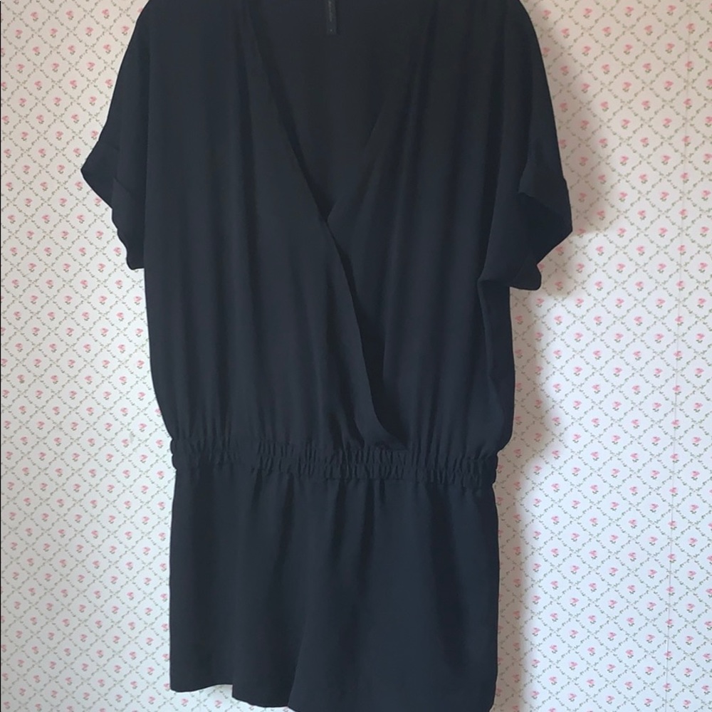 black romper with pockets
